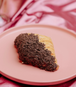 Flaky Chocolate Dip Croissant in Pokhara with premium chocolate, available at Kathmandu Fresh Bakery