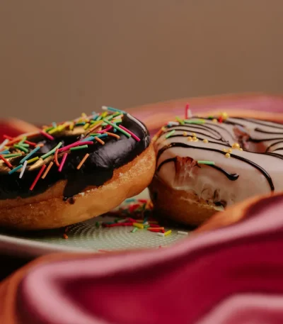 Chocolate donut in Pokhara by Kathmandu Fresh Bakery
